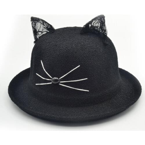 Cotton Cat print Bucket Hat Fisherman Hat outdoor travel hat Sun Cap for Men and Women Harajuku hats