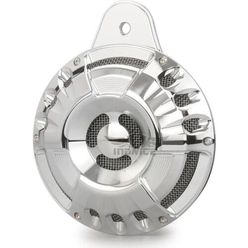 CHROMED Deep CNC cut For harley Horn Cover kit For harley FLT Touring big twin FLHR FLHX FLTR FLHT 91-20