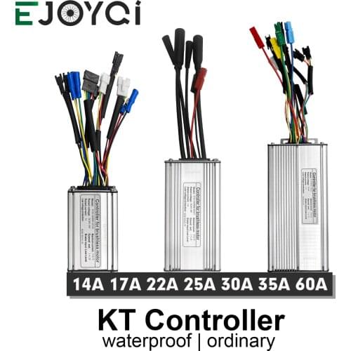 KT Controller 36V 48V 250W 350W 500W 750W 1000W 1500W Waterproof Brushless Electric Bicycle Controller with Light Function