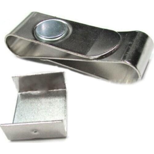 Strong Magnetic Billiard Ball Pool Cue Chalk Holder Stainless Steel S Shape Clip Compact Size Portable Professional Snooker