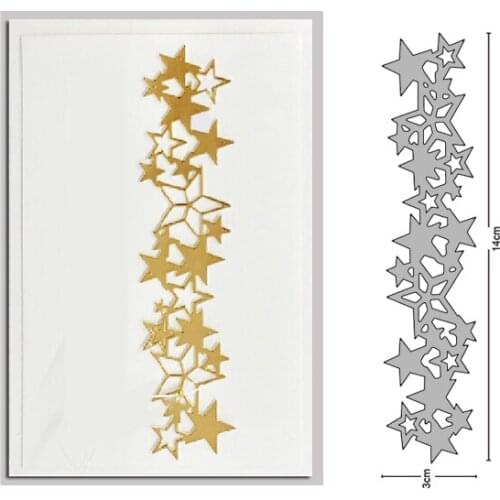 Christmas Star Border Metal Cutting Dies Stencil for DIY Scrapbooking dies Decor Embossing dies Paper Card Making
