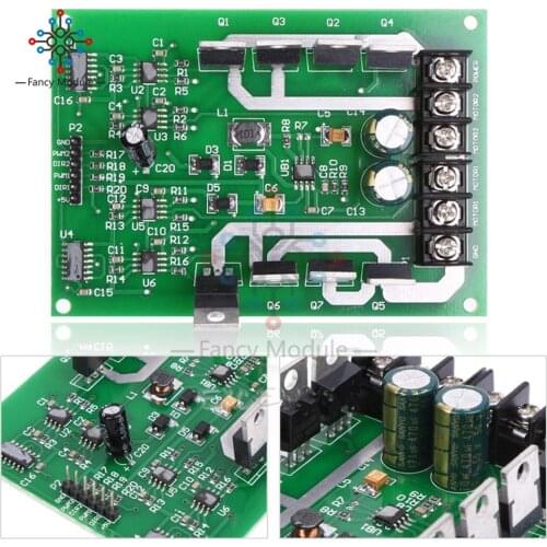 DC Motor Driver Module DC 3 -36 V H Bridge DC MOSFET IRF3205 15 A Peak 30 A Maximum Current Dual Motor Driver Bread Board Module