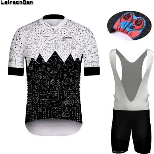 2020 New Lairschdan Summer Cycling Set MTB Ropa Maillot Ciclismo Shirt Cycling Wear Clothes Bicycle Clothing Suit Pro Team 9D