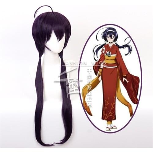 Bungo Stray Dogs Hitori Ayumu Kyouka Izumi Kyoka Wig Cosplay Costume Long Ponytails Heat Resistant Synthetic Hair Women Wigs