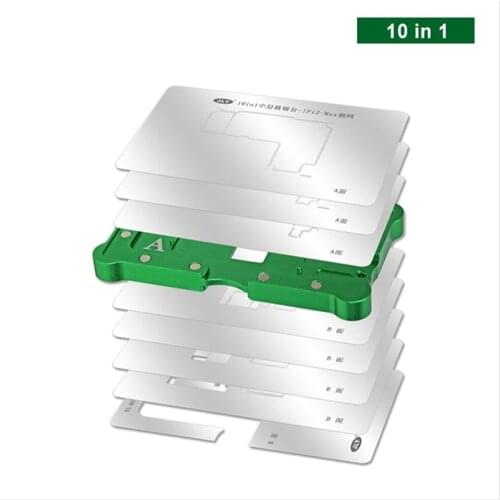 JLY 10 In 1 Middle-Level Positioning Tin Planting Platform Supports Maintenance Tools For X XS MAX 11 PRO MAX 12 PRO MAX 12 MINI