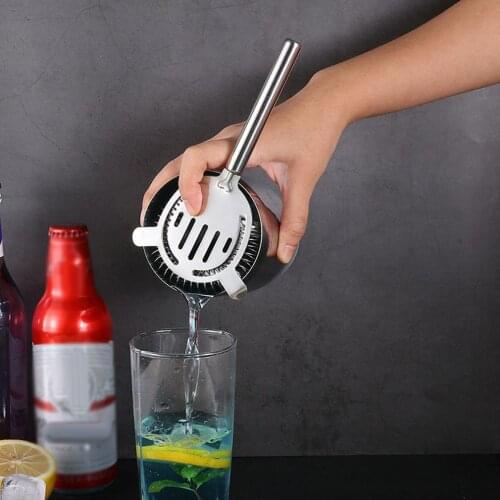 Useful Stainless Steel Barware Cocktail Shaker Ice Filter Strainer Accessories Bar Tools Gadgets Professional Cocktail Bar Tool