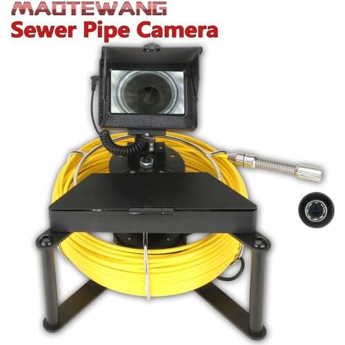 MAOTEWANG 4.3inch IPS color monitor Sewer Pipe Inspection Camera with Sewer Drain Industrial Endoscope IP68 5600MHA Battery