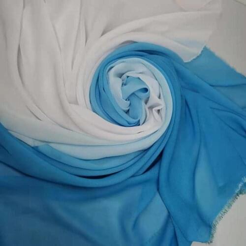 Ombre 100D Chiffon Fabric Soft Colored Dancing Cosplay Dress Breathable Flowing DIY Sewing Material