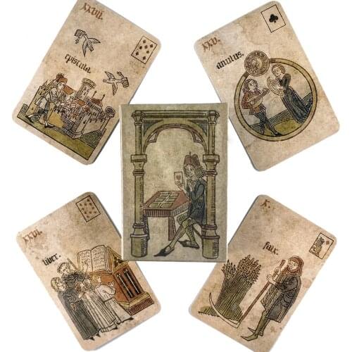 Silson Lenormand Oracle Cards Leisure Party Table Game High Quality Fortune-telling Prophecy Tarot Deck With Guide Book