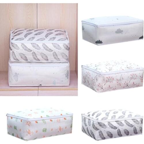 Folding Quilt Storage Bag Clothing Bedding Blanket Closet Organizer Box Pouches Finishing Cabinet Wardrobe Container