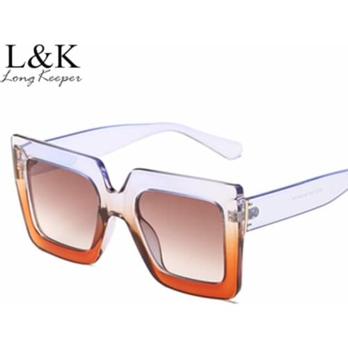 Oversized Sunglasses Women Large Size Sunglasses Men Transparent Gradient Frame Vintage Big Retro Sun Glasses Female Male UV400