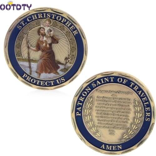 St. Christopher Patron Saint Of Travelers Commemorative Challenge Coin Collection