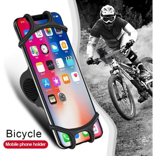 OLAF Bicycle Phone Holder For iPhone XR 7 X Samsung Xiaomi Universal Moblie Phone Holder Bike Handlebar Stand GPS Mount Bracket