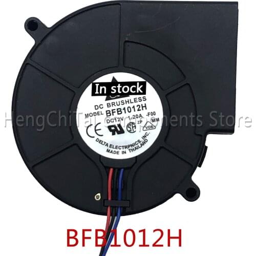 Original 100% working BFB1012H 9CM 97*94*33MM 9733 12V 1.2A blower dual ball bearing turbo fan blower