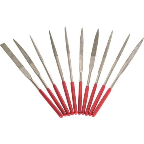 High quality 10 Pcs/Set Guitar Fret Nut Saddle Slot Pickguard Grinding File Set Guitar Repair Tool for Guitar accessories