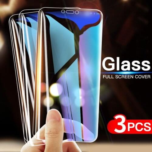 3Pcs Protective Glass for Samsung Galaxy J3 J5 J7 2016 2017 J4 J6 J8 Plus 2018 Screen Protector Film 9H 2.5D Tempered Glass