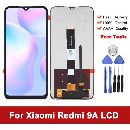 6.53" Display For Xiaomi Redmi 9A LCD Display Digitizer Touch Screen Replacement LCD For Redmi 9A Display M2006C3LG Screen Parts