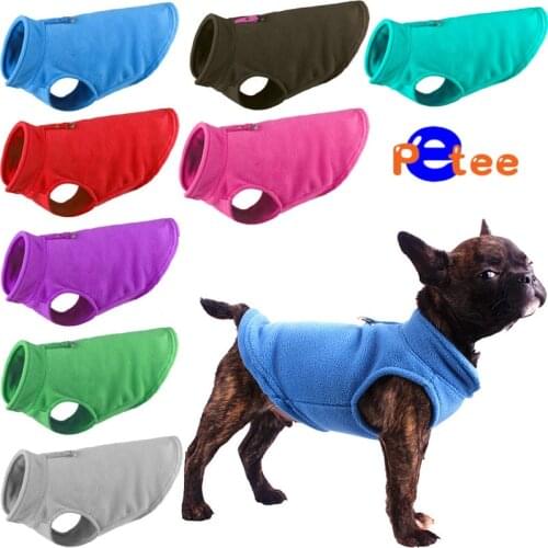 Winter Fleece Pet Dog Clothes Puppy Clothing French Bulldog Coat Pug Costumes Jacket For Small Dogs Chihuahua Vest Hondenkleding