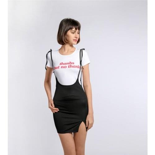Winter Bodycon Womens Braces Skirt High Waist Fashion Casual New Split Slim Fit A-Line Ladies Suspender Slim Sexy Skirts