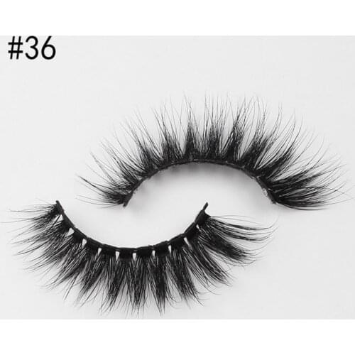 1Pair Full Strip False Lashes Long Lasting Smudge-proof Cosmetic Natural Look Mink Flase Lashes for Girl