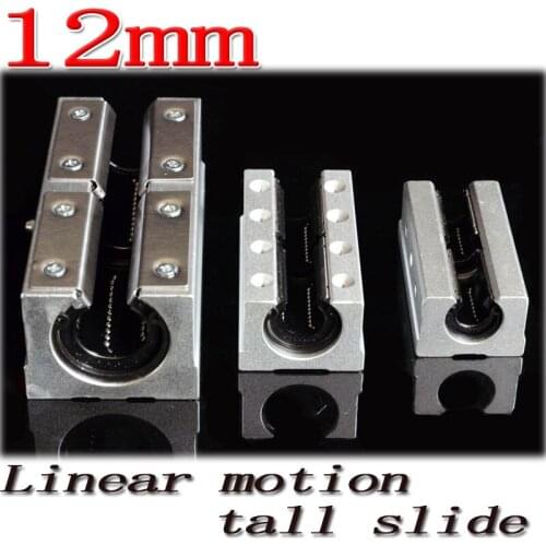 1pcs/lot SBR12LUU SBR12L 12mm linear ball bearing slide unit 12 mm linear bearing block Free Shipping