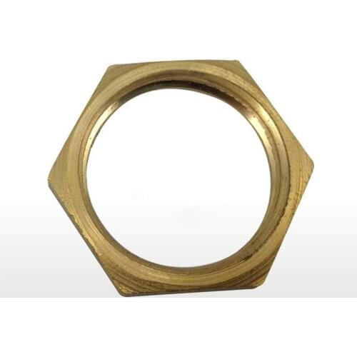 1pcs Copper Hex Lock Nuts Pipe Fitting 1/2" 3/4"1"1-1/4" Female Thread Hexagonal shank cap