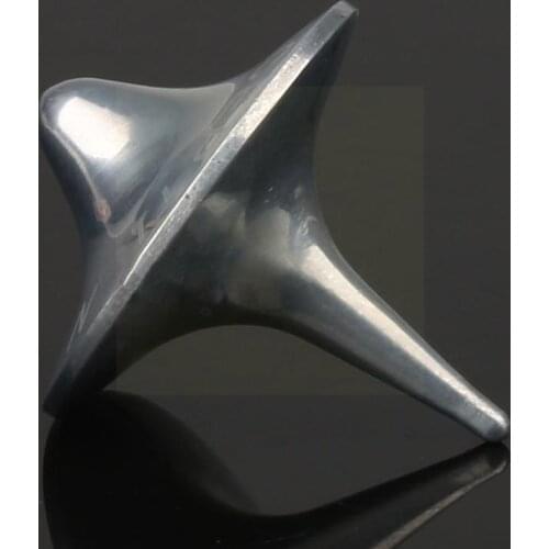 1PC Metal Gyro Silver Top Office Decompression Fridget Reality Toy Movie Props Dream Totem Movie I2H0