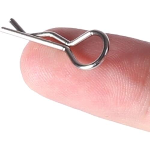 12Pcs Universal Stainless Steel Body Shell Clips Pin for 1/16 RC Model Car HSP Redcat HPI RC 1/10 Model Spare Parts