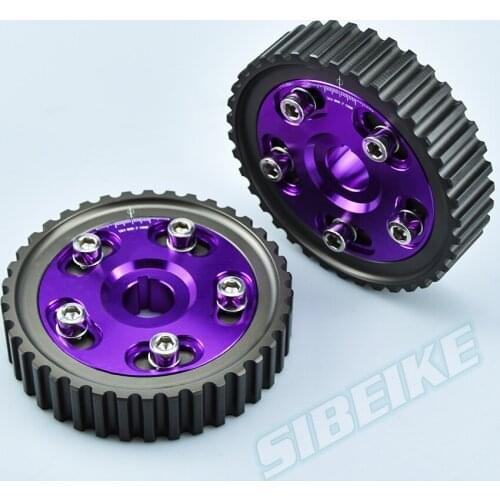 High Quality Purple Color Adjustable Cam Gear Alloy Timing Gear Cam Pully Gear For Honda D16