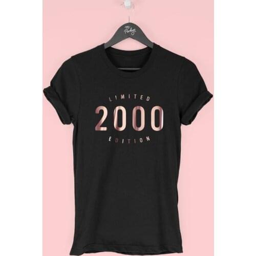 21st Birthday T-Shirt for Women,2000 T-Shirt,21st BirthdayGift for Women,Limited Edition 2000 Top for Her y2k aesthetic harajuku