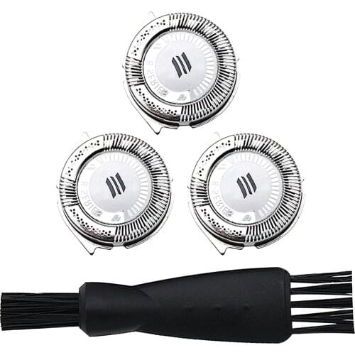Free Shipping 3x Replacement Shaver Head for Philips Norelco HQ8 PT860 PT870 AT890 HQ7760HQ8875 HQ7320 Razor Blade with brush