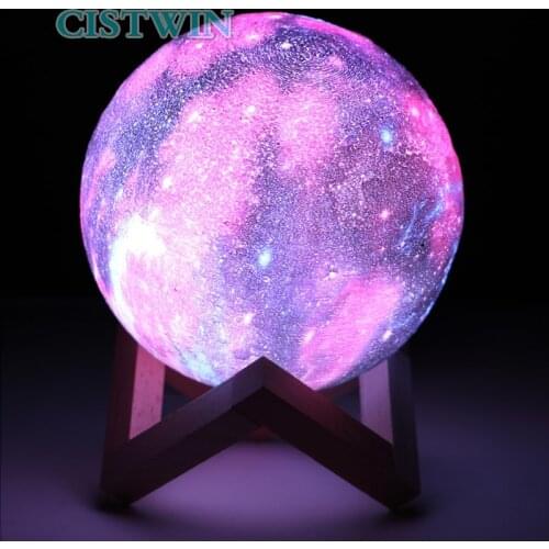 3d starry sky light painted moon lamp 16 Colors remote control bedroom creative lights led usb gift Touch pat chandelier warm wh
