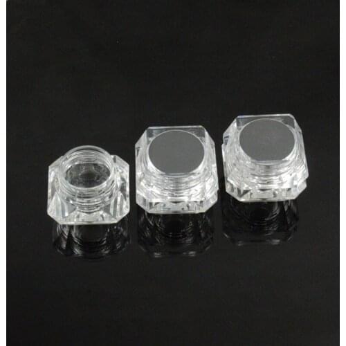 3g 5g Mini Cosmetic Empty Jar Pot Eye shadow Makeup Face Cream sample Container lip balm Box F1844