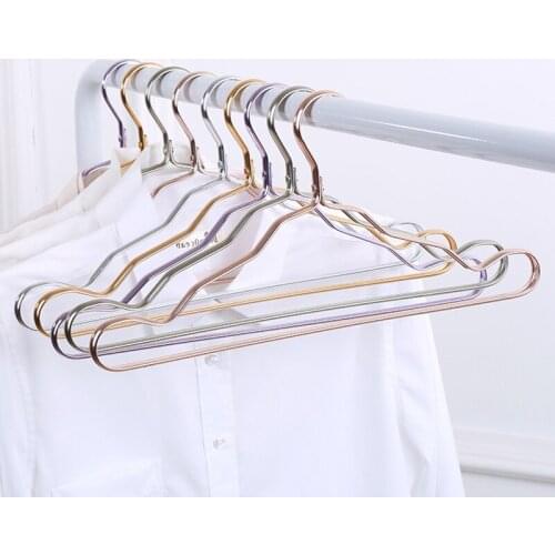 5 Pcs T Shape Space Aluminum Hangers for Clothes Drying Rack Adult Cloth Hanger Wardrobe Clothing Organizer Dryer Holder