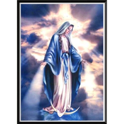 5D Religious Diamond Painting, Cross Stitch Crafts, Round Diamonds, Mosaic Embroidery, Wall Decoration, Handicrafts