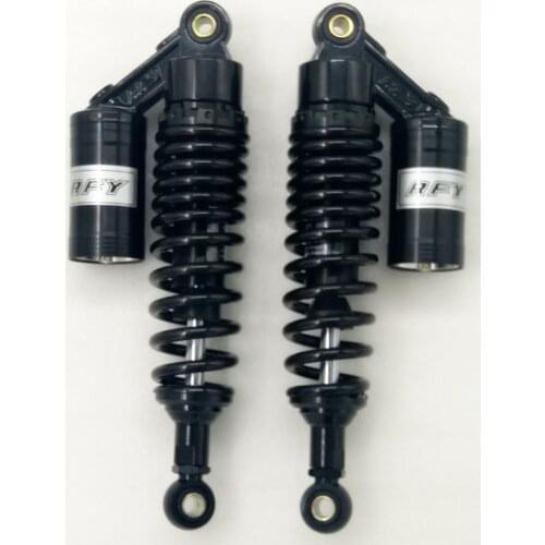 8MM SPRING 305MM 12 INCH AIR/NITROGEN MOTORCYCLE SHOCK ABSORBERS FOR YAMAHA XV250 XV750 VIRAGO BLACK