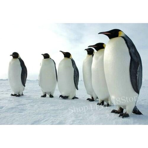 ArtBack full square / round Antarctic penguin 5d diy diamond painting rhinestone mosaic home decoration painting animal