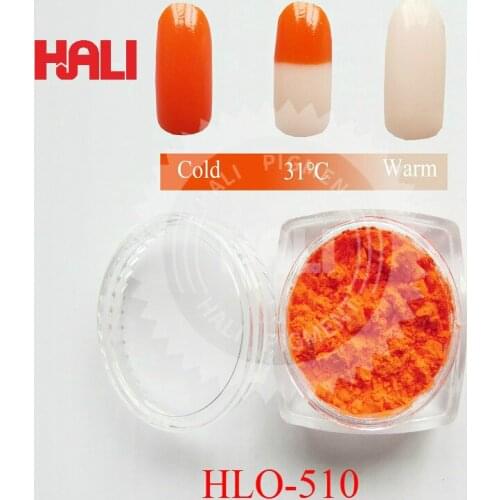 Hot sensitive pigment, temperature sensitive pigment,thermochromic powder,color:orange,activated temperature:31 celsius