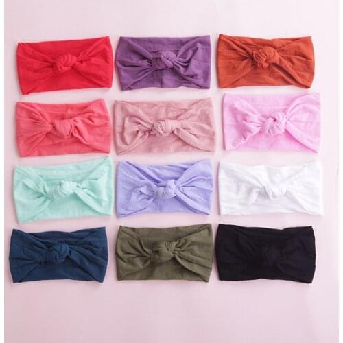 Bowknot Baby Headband Elastic Turban Hairband Bows kids Baby Girl Headbands Hair bands for Baby Girls Haarband Hair accessories