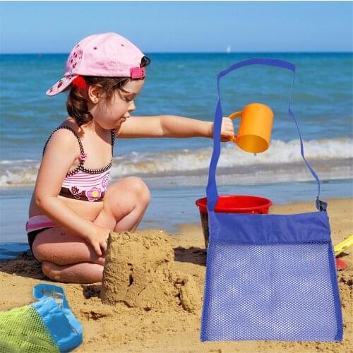Children Sand Away Protable Mesh Bag Kids Beach Toys Clothes Towel Bag Baby Toy Storage Sundries Bags Cosmetic Makeup Bags #50g