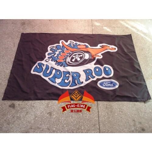Super roo flag ,Ford banner 100% polyster 90*150 CM flag,flag king