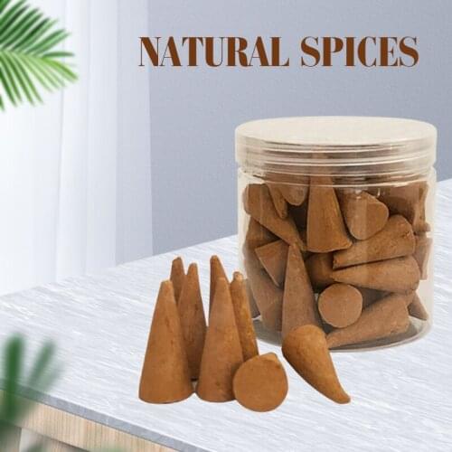 50g/Box Burner Incense Cone Bakhour Smell Backflow Waterfall Fragrance Scent Air Refresh Home Decor Agalloch Cone Incenses