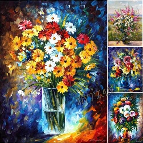 Full square/round 5D DIY diamond painting Oil painting flowers Embroidery Pattern Cross stitch kit mosaic home decor gifts