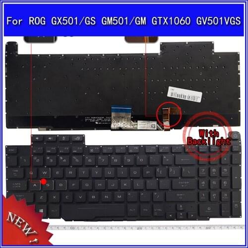 Laptop Keyboard for ASUS ROG GX501/GS GM501/GM GTX1060 GV501VGS Notebook Replace Keyboard
