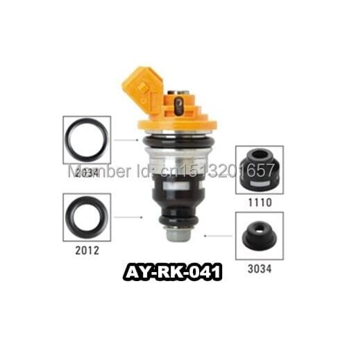 Fuel injector repair kits 40pieces/bag fuel injector filter viont o ring plastic pintle cap for AY-RK-041