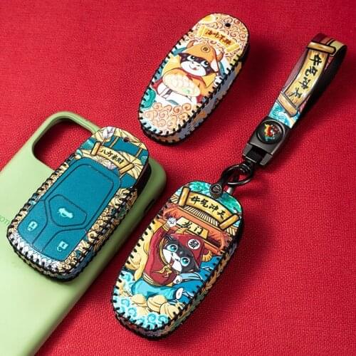 Leather Key Case Remote Cover for Audi A3 8P A1 A4 A5 A6 Q5 Q7 Q3 TT A7 B6 B8 B7 Keychain Keyring Shell Holder Car Accessories