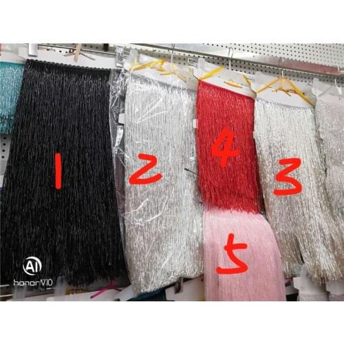 Top selling beaded Fringe Ribbon Trim Fringe Tassel Lace Trim JRB-122121 for party dress40-50cm