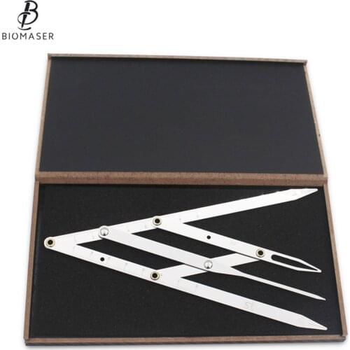 Biomaser Eyebrow Tattoo Ruler Golden Ratio Permanent Grooming Stencil Shaper Symmetrical Tool Stainess Steel