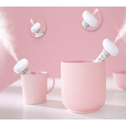 Small Ultrasonic Mini Light Portable Moisturizing Humidifier, Cute Mangosteen Humidifier for Office Car Bedroom