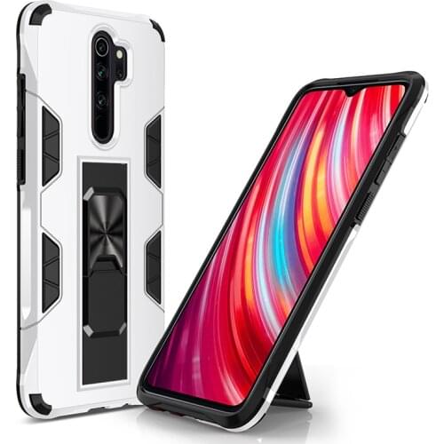 Invisible Shockproof Armor Phone Case For Xiaomi Redmi Note K20 8A 9A 9T CC9 K30 7 8 9 10 Pro Lite Kickstand Protection PC Cover